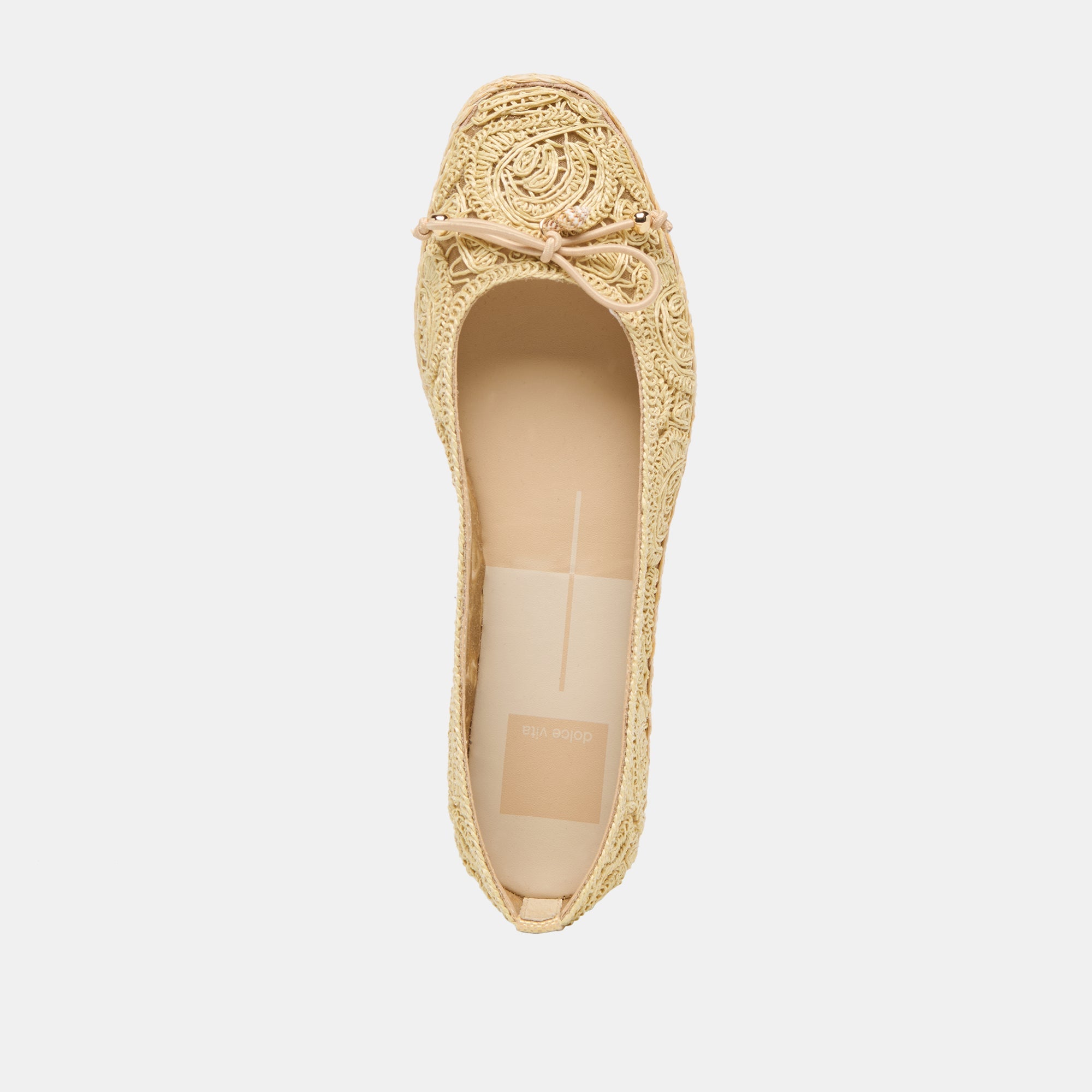 Dolce Vita SHOES | Tianna Lt Natural Raffia Lace Ballet Flats