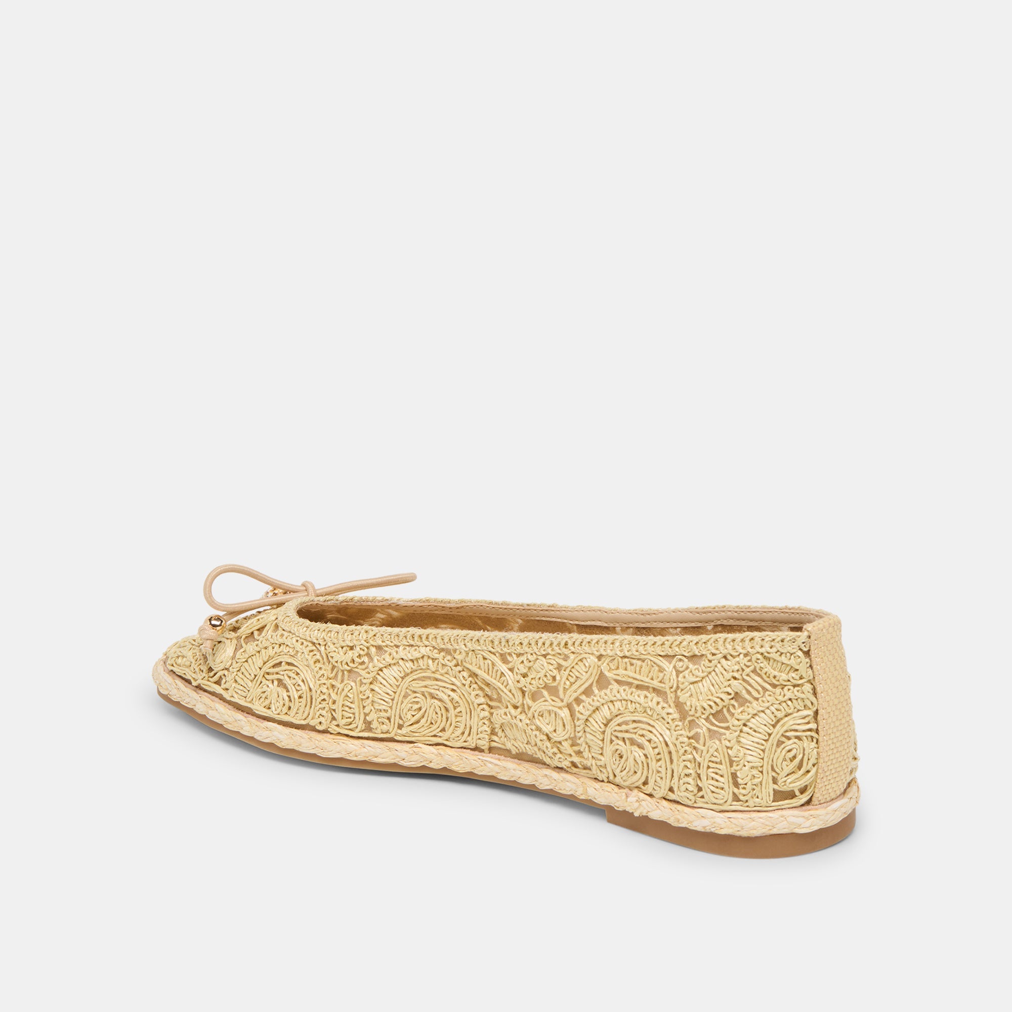 Dolce Vita SHOES | Tianna Lt Natural Raffia Lace Ballet Flats