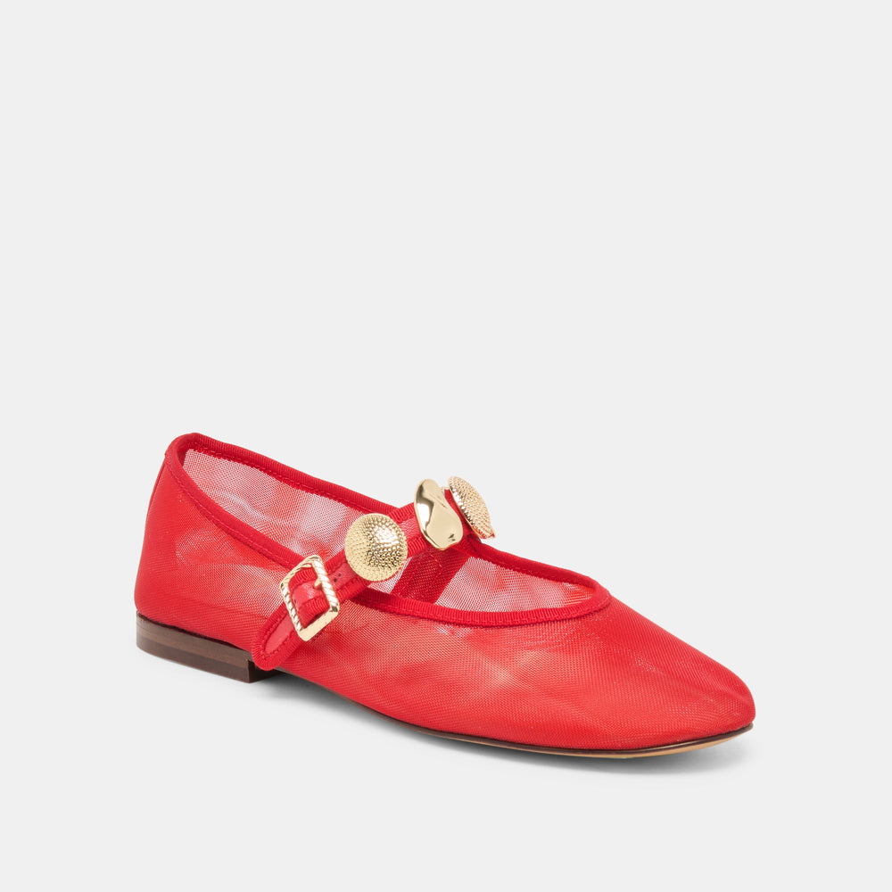 Dolce Vita SHOES | Relan Mesh Chili Mesh Ballet Flats