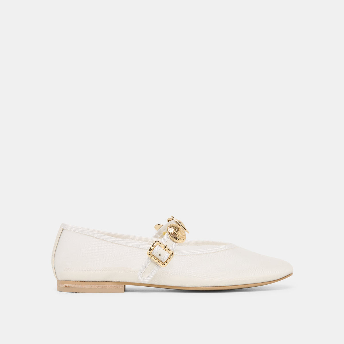 Dolce Vita SHOES | Relan Mesh White Mesh Ballet Flats