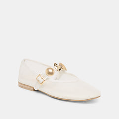 Dolce Vita SHOES | Relan Mesh White Mesh Ballet Flats