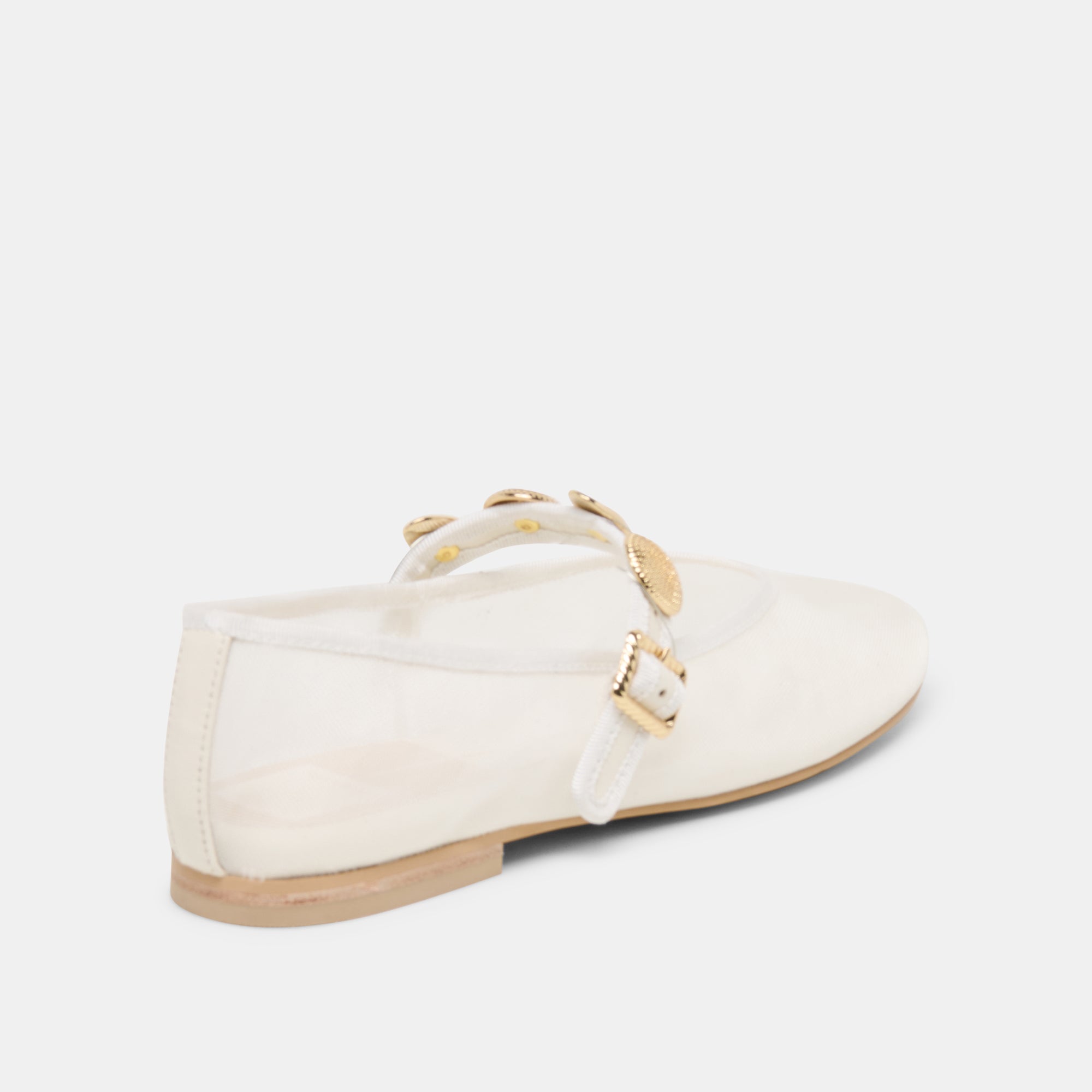 Dolce Vita SHOES | Relan Mesh White Mesh Ballet Flats