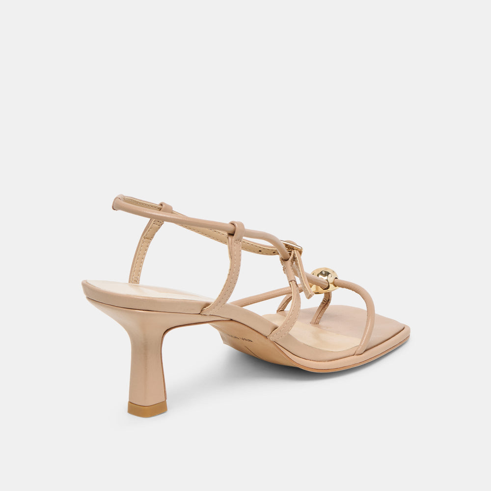 Dolce Vita SHOES | Manji Wide Light Tan Leather Heels
