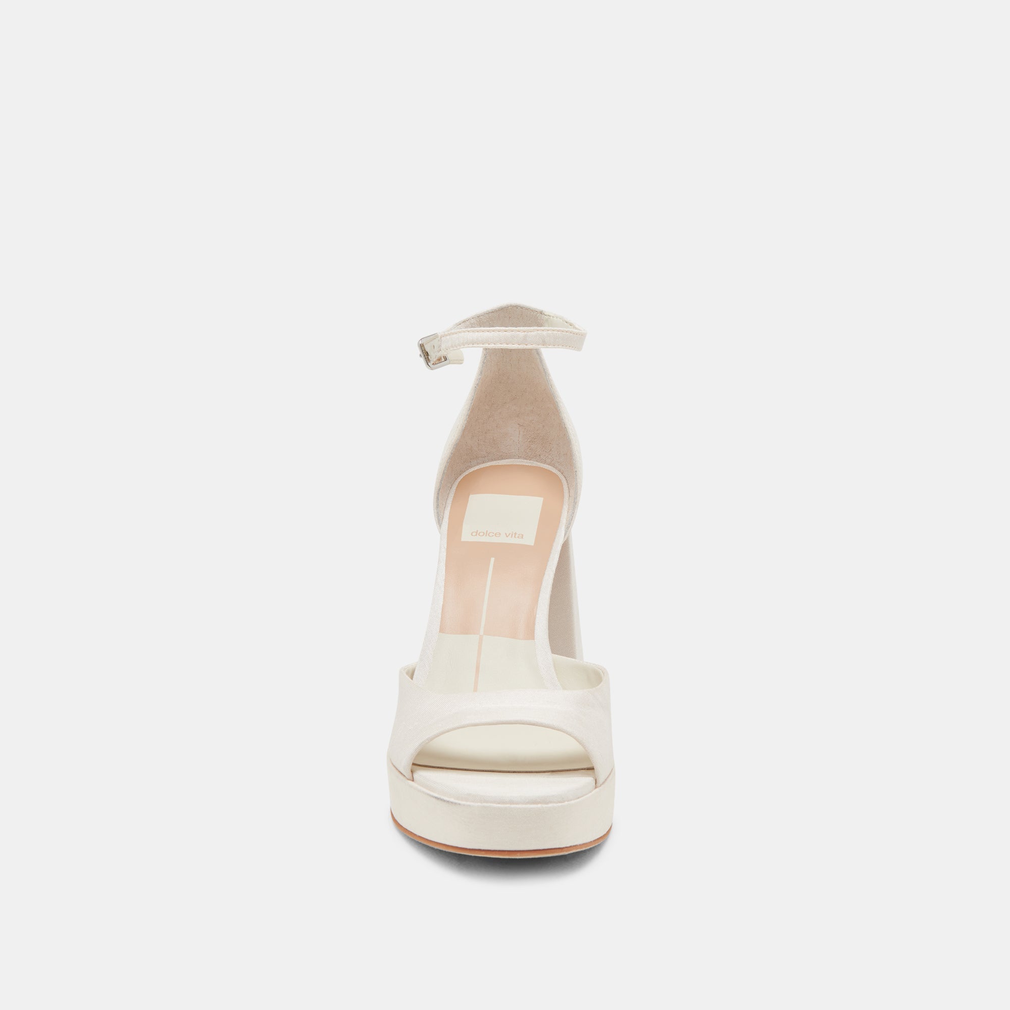 Dolce Vita SHOES | PANDRO WIDE HEELS WHITE SATIN
 – Dolce Vita
