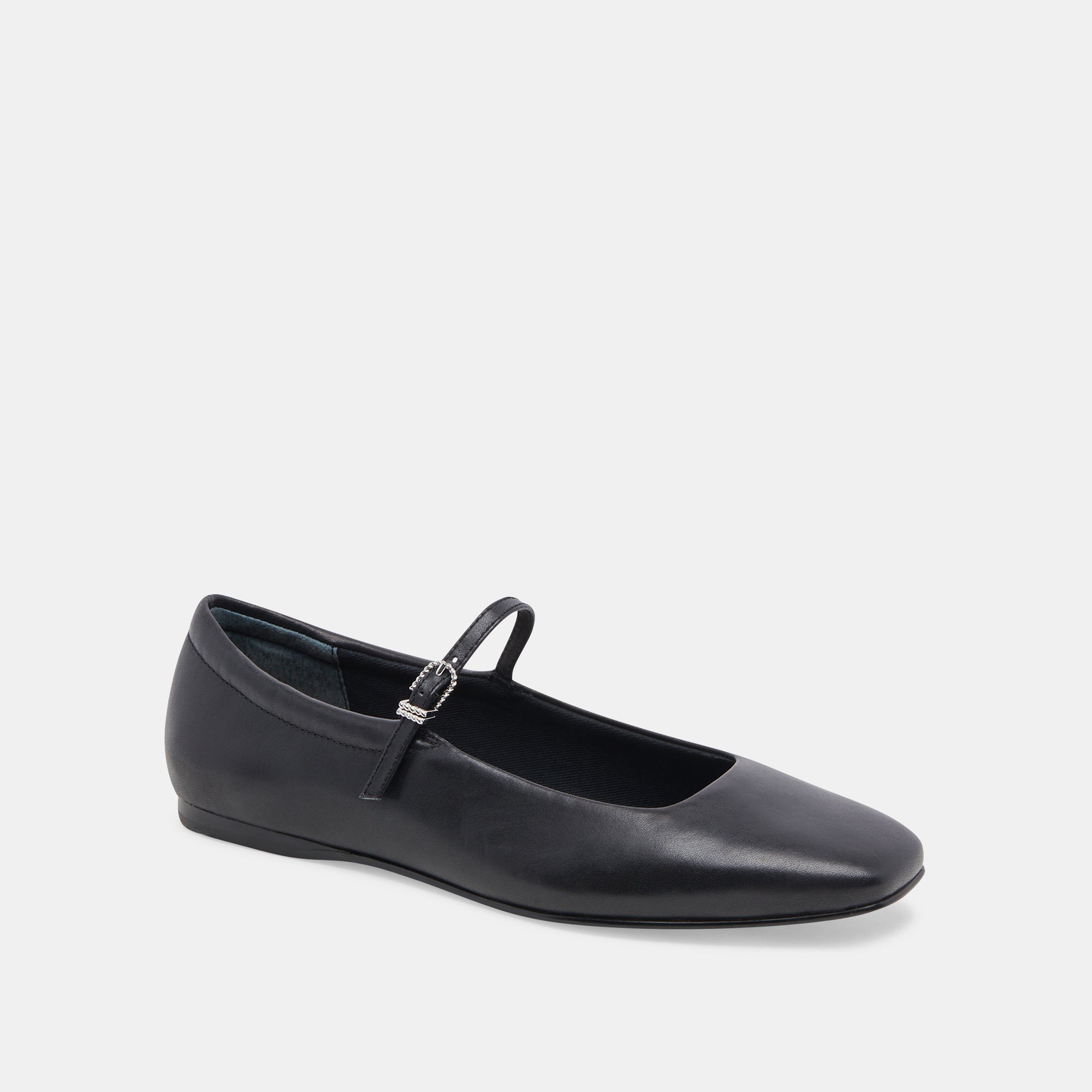Dolce Vita SHOES | Reyes Wide Ballet Flats Black Leather | Leather Ballet Flats
 – Dolce Vita