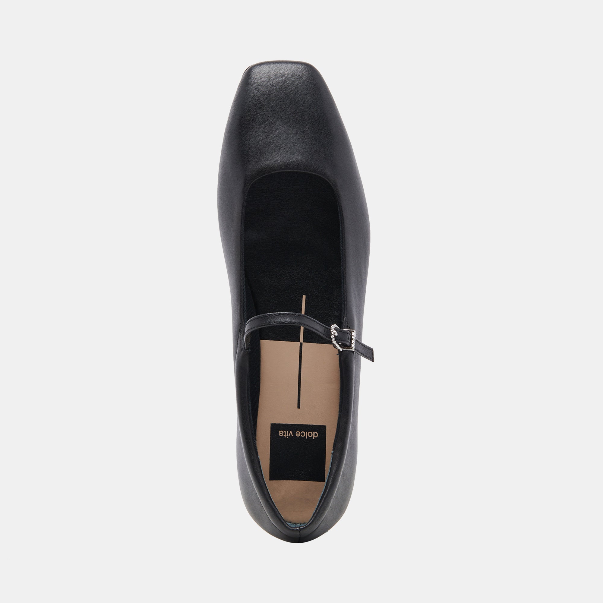 Dolce Vita SHOES | Reyes Wide Ballet Flats Black Leather | Leather Ballet Flats
 – Dolce Vita