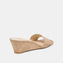 Dolce Vita SHOES | Qaily Wide Camel Suede Wedges