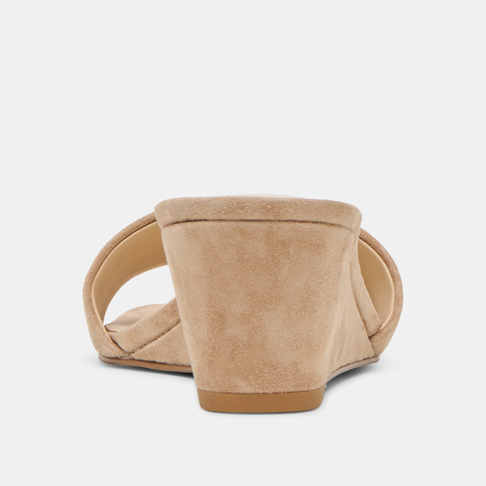 Dolce Vita SHOES | Qaily Wide Camel Suede Wedges
