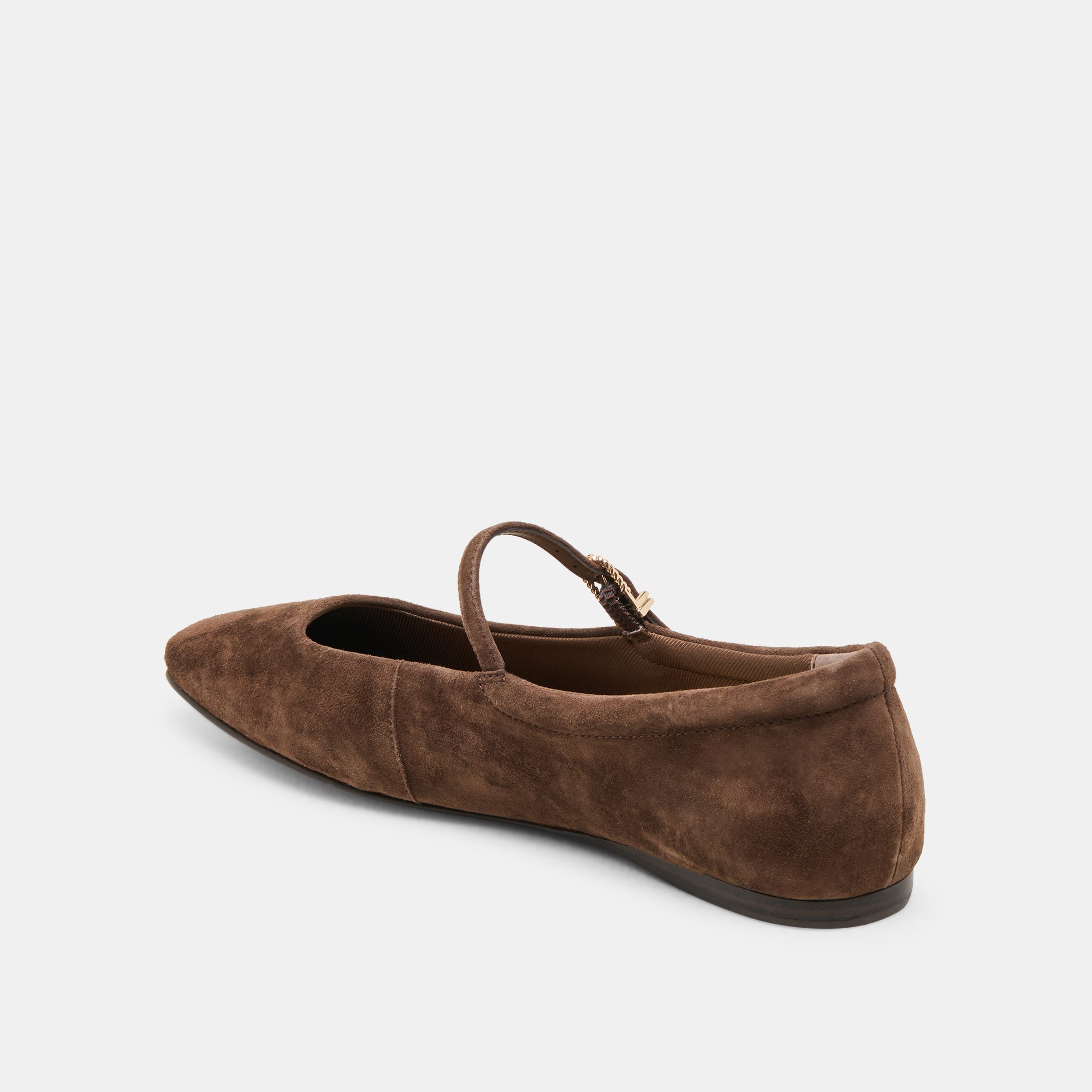 Dolce Vita SHOES | Reyes Wide Dk Brown Suede Ballet Flats