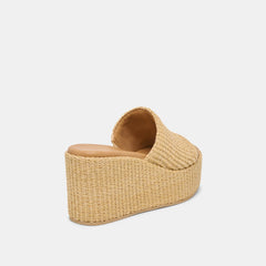 Dolce Vita SHOES | Joclyn Wide Lt Natural Raffia Wedges
