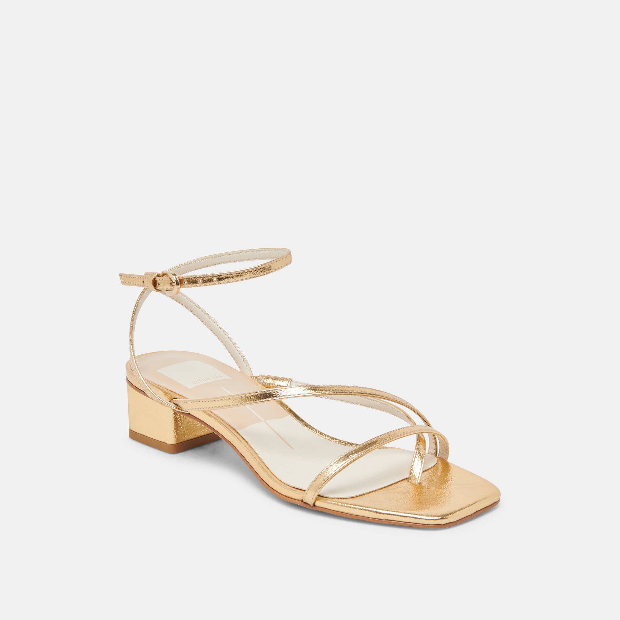 Dolce Vita SHOES | Karlos Wide Gold Metallic Stella Sandals