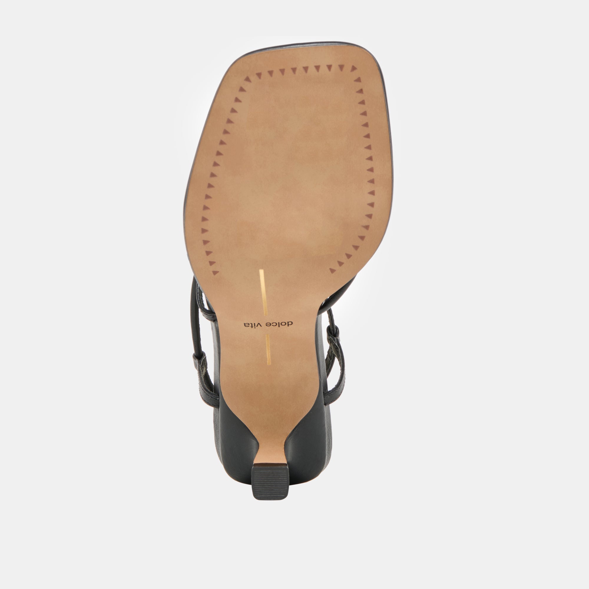 Dolce Vita SHOES | Manji Wide Black Leather Heels