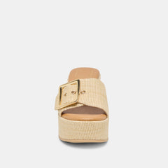 Dolce Vita SHOES | Jilian Wide Lt Natural Raffia Wedges