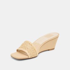 Dolce Vita SHOES | Qaily Wide Lt Natural Raffia Wedges