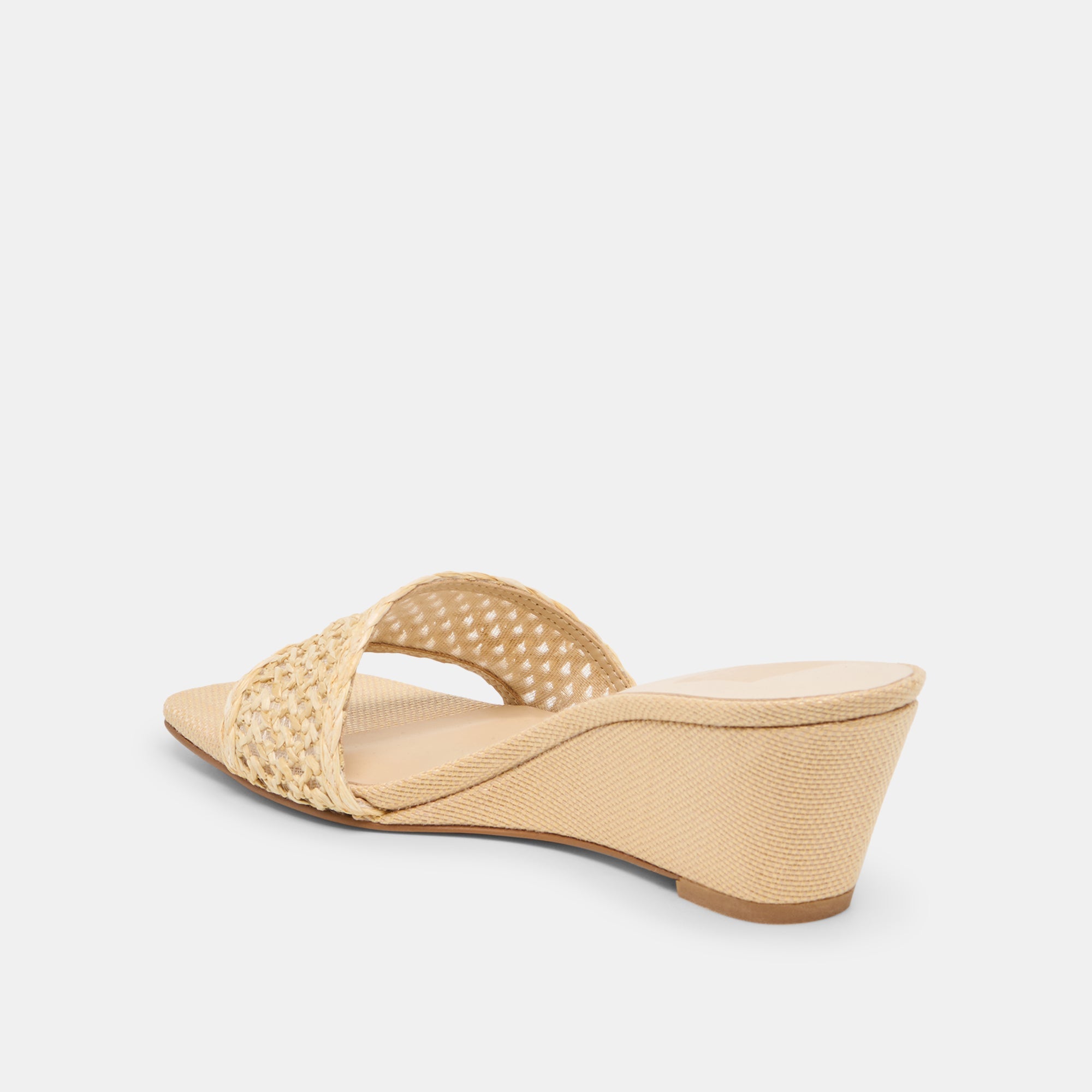 Dolce Vita SHOES | Qaily Wide Lt Natural Raffia Wedges