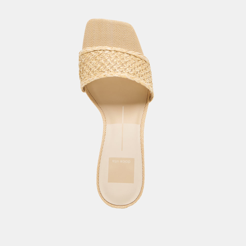 Dolce Vita SHOES | Qaily Wide Lt Natural Raffia Wedges