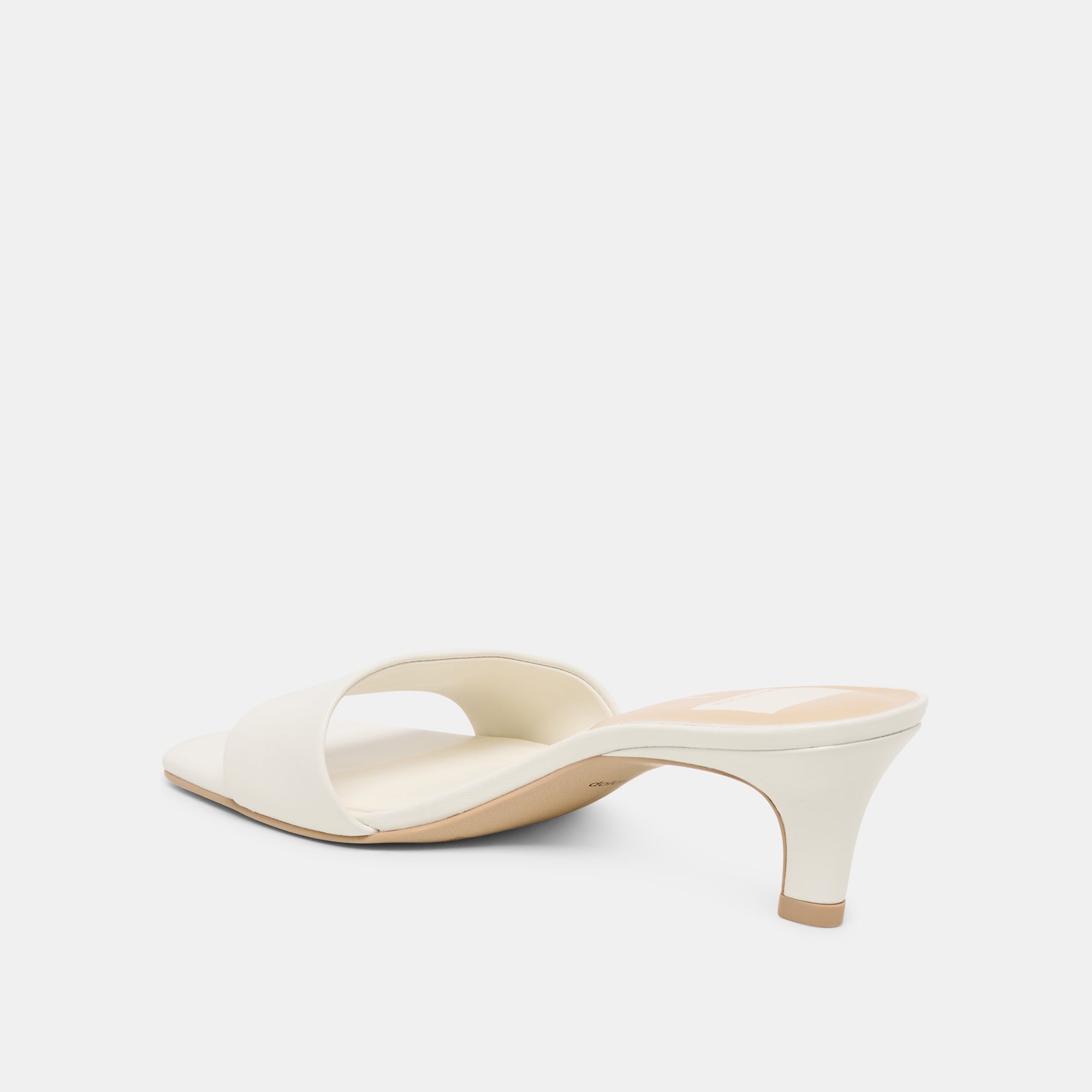 Dolce Vita SHOES | Rexa Wide True White Leather Heels