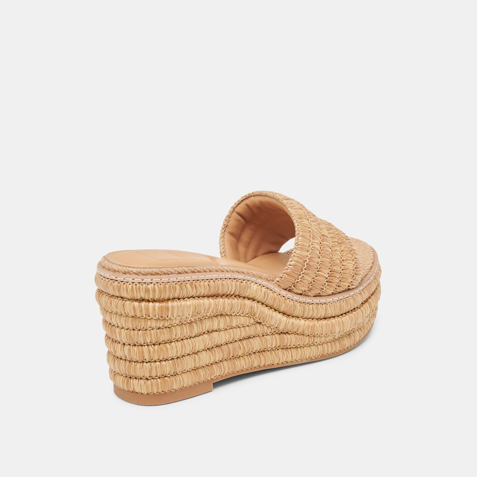 Dolce Vita SHOES | Throne Wide Lt Natural Raffia Wedges