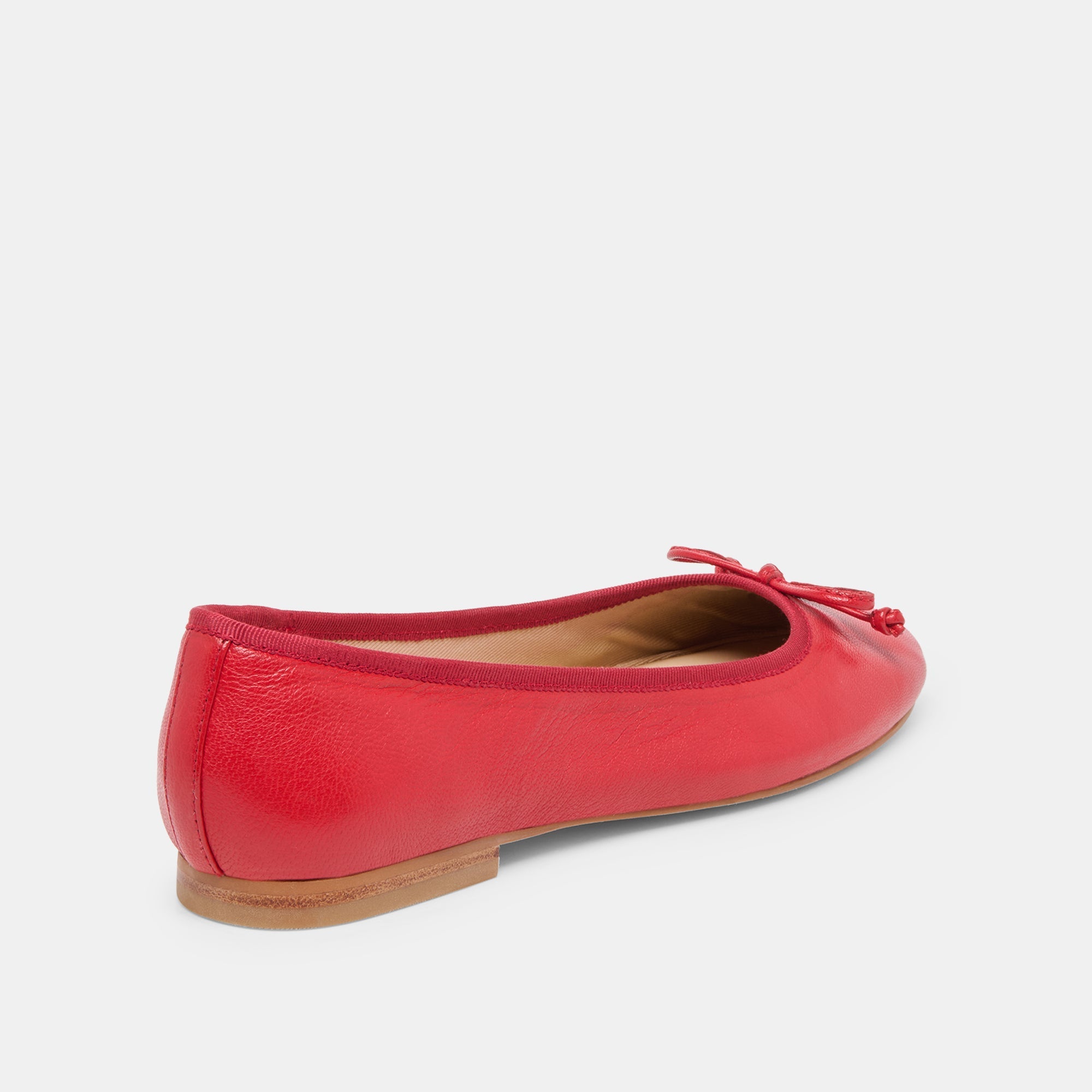 Dolce Vita SHOES | Ritla Wide Cherry Leather Ballet Flats