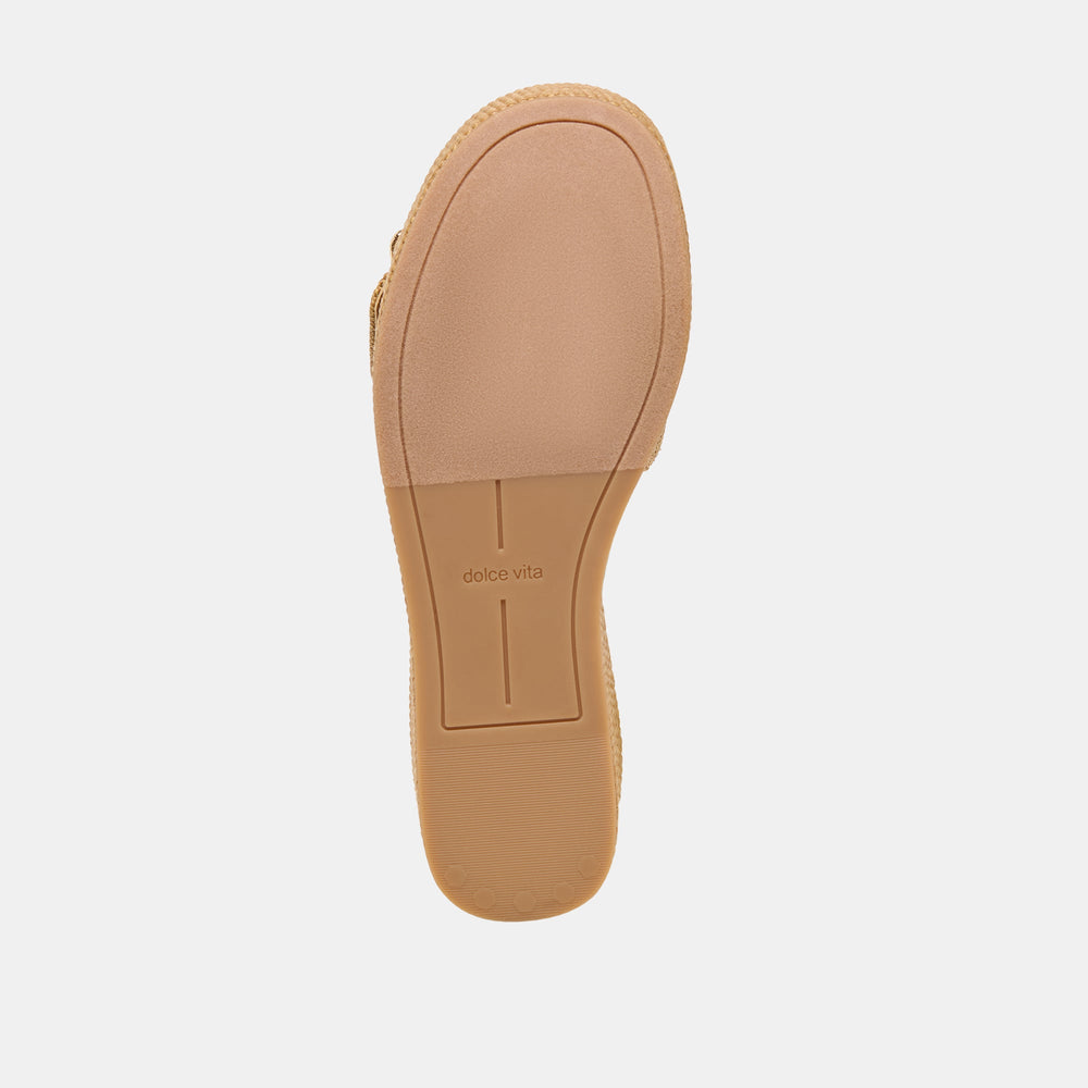 Dolce Vita SHOES | Jilian Wide Mocha Raffia Wedges