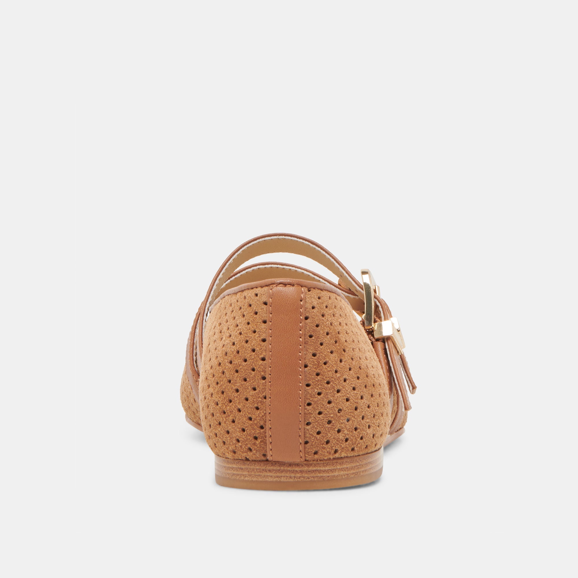 Dolce Vita SHOES | Baylee Wide Pecan Perforated Suede Ballet Flats