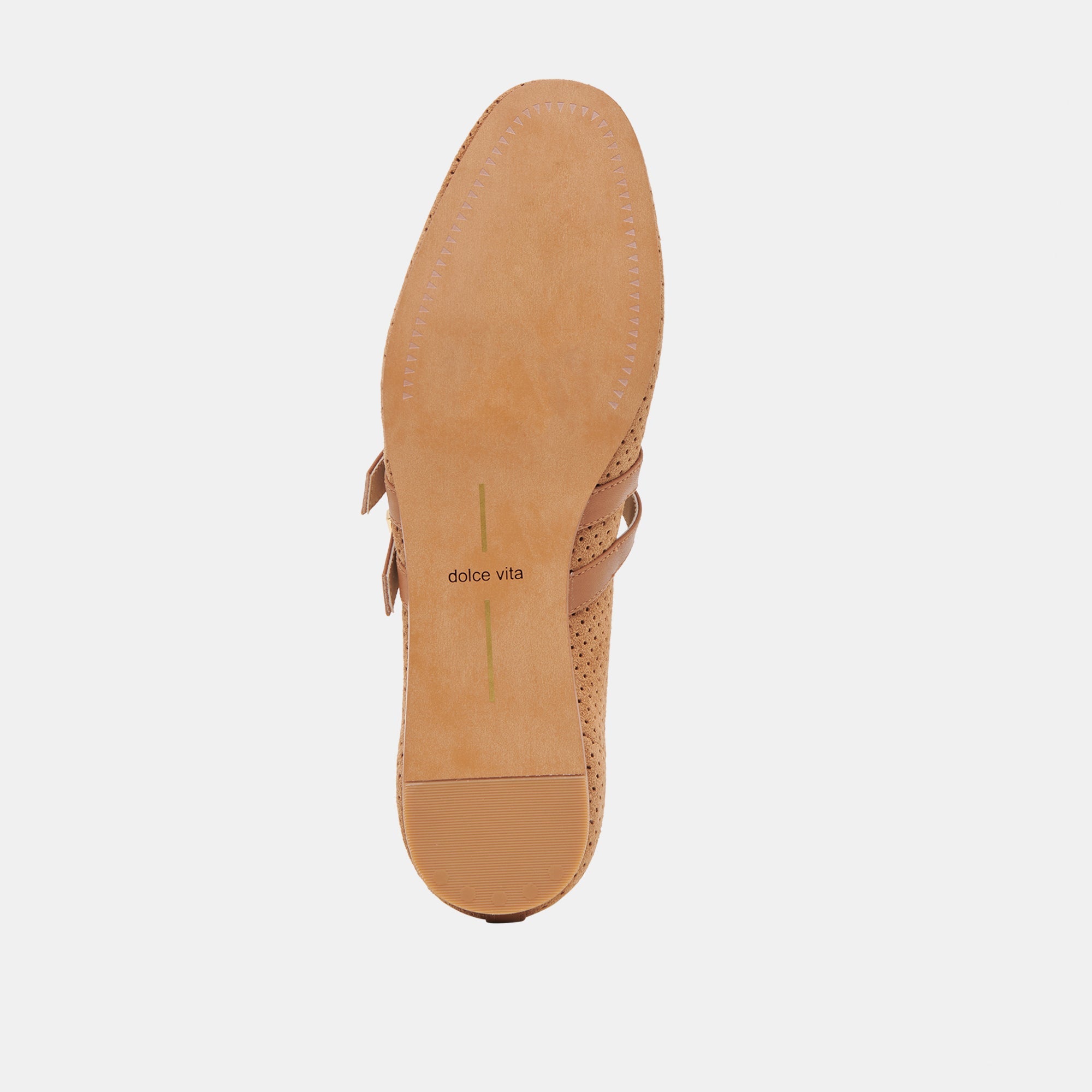 Dolce Vita SHOES | Baylee Wide Pecan Perforated Suede Ballet Flats