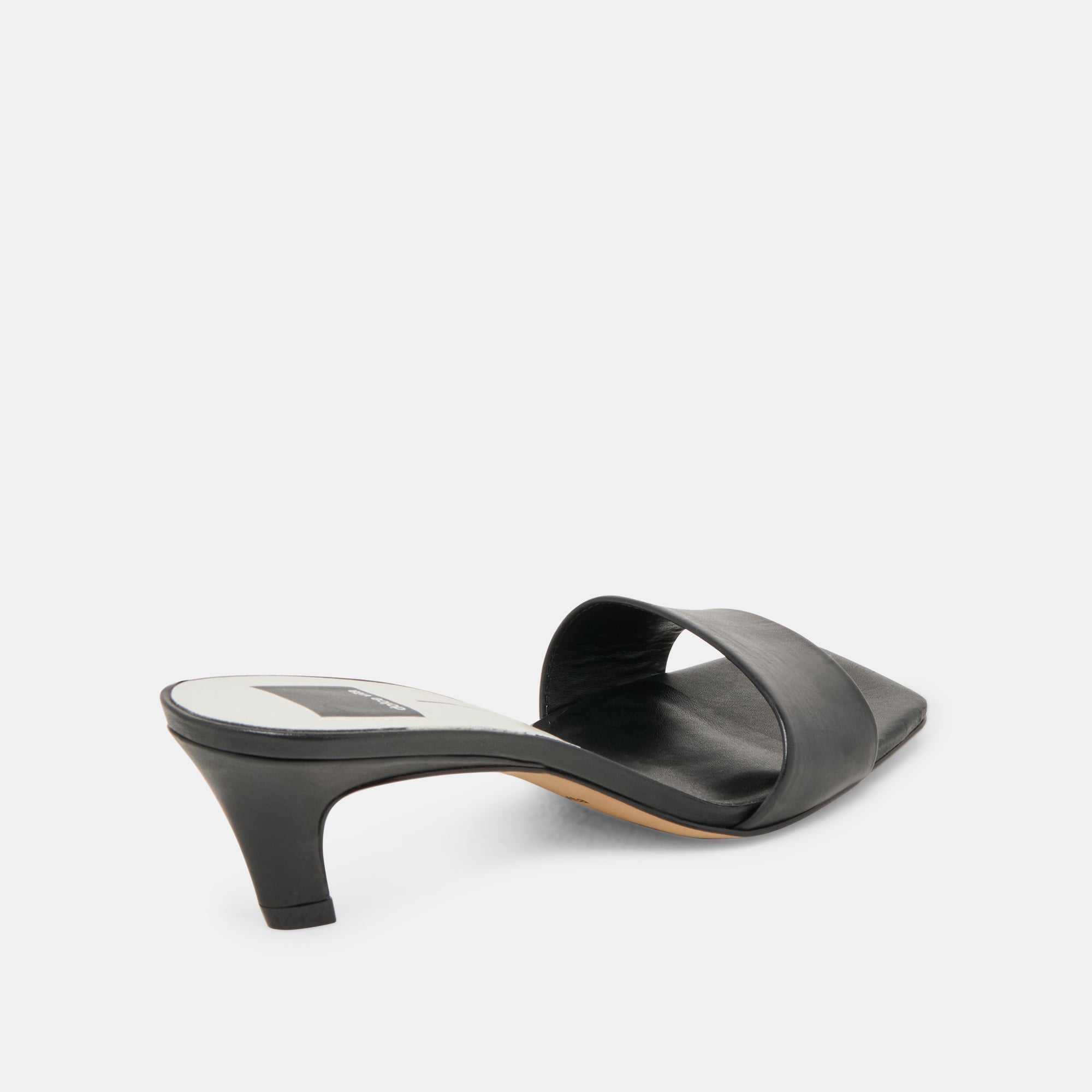 Dolce Vita SHOES | Rexa Wide Black Leather Heels