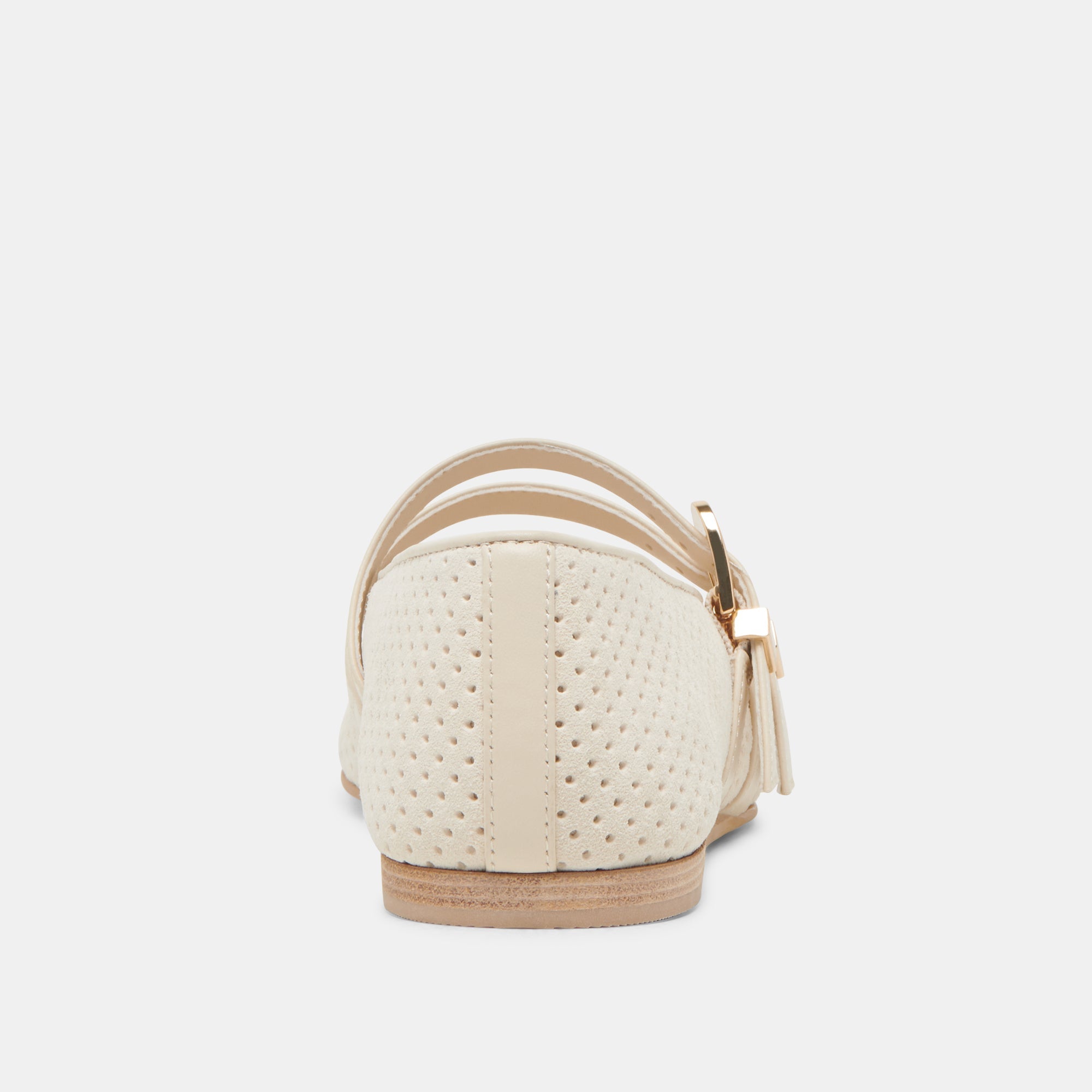 Dolce Vita SHOES | Baylee Wide Bone Perforated Suede Ballet Flats