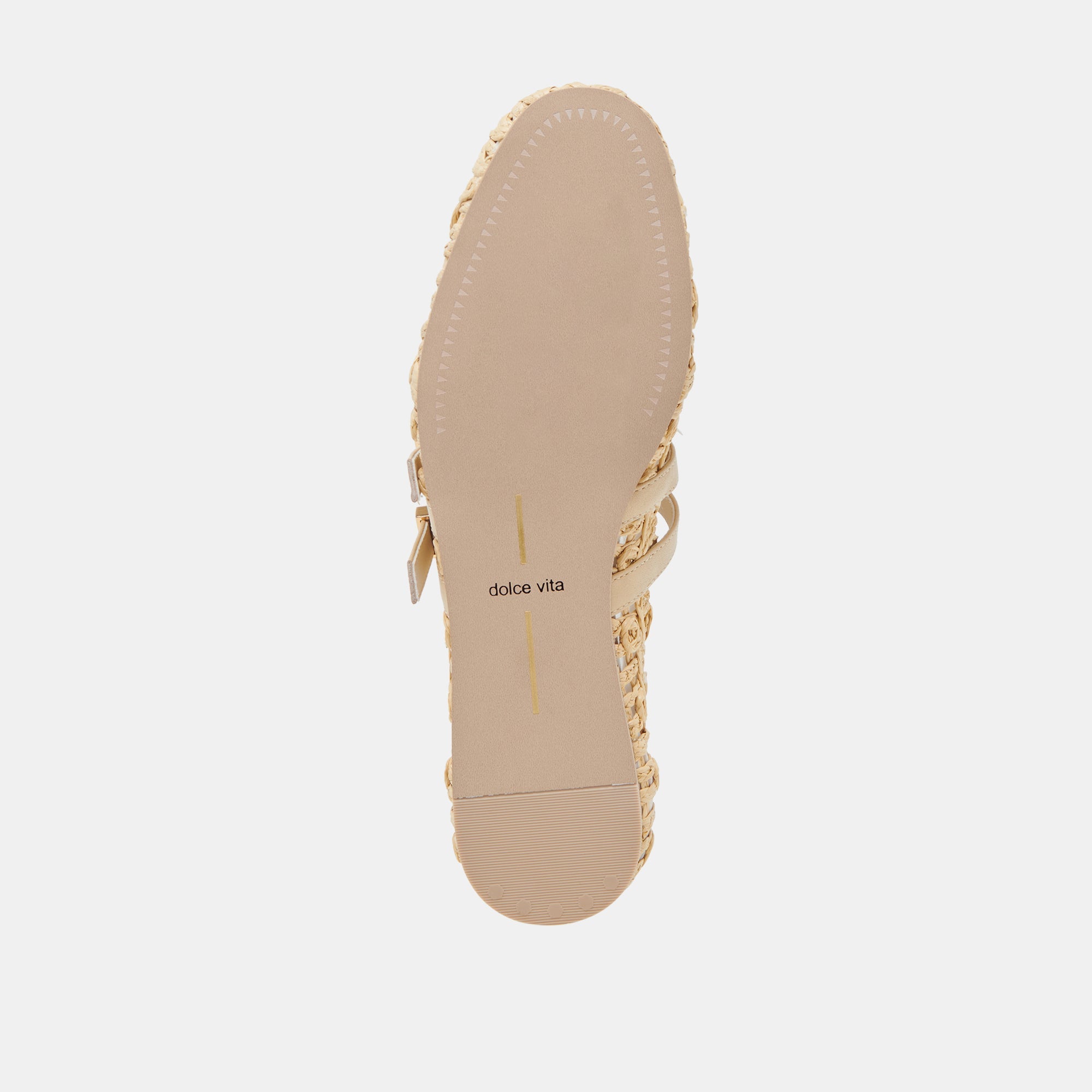 Dolce Vita SHOES | BAYLEE SUNFLOWER WIDE BALLET FLATS LT NATURAL MACRAME
 – Dolce Vita