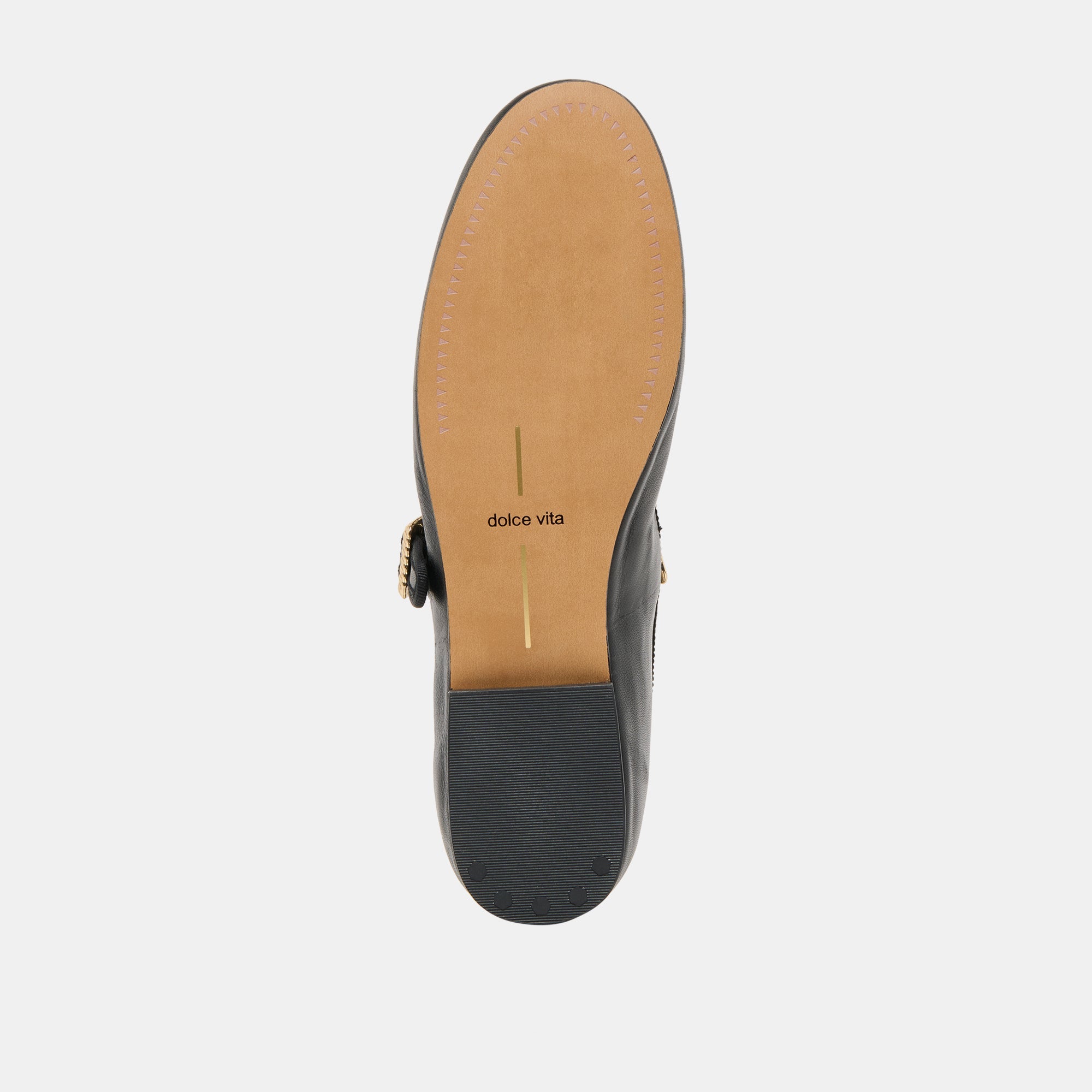 Dolce Vita SHOES | Relan Wide Black Leather Ballet Flats