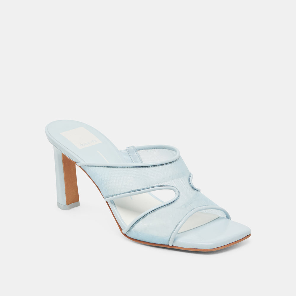 Dolce Vita SHOES | Gitel Wide Ice Blue Mesh Heels
