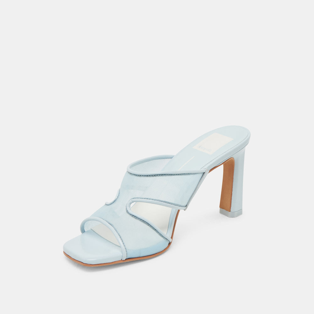 Dolce Vita SHOES | Gitel Wide Ice Blue Mesh Heels
