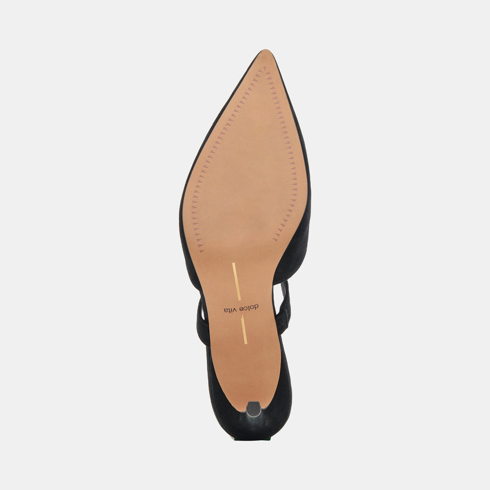 Dolce Vita SHOES | KANIKA WIDE HEELS ONYX SUEDE
 – Dolce Vita