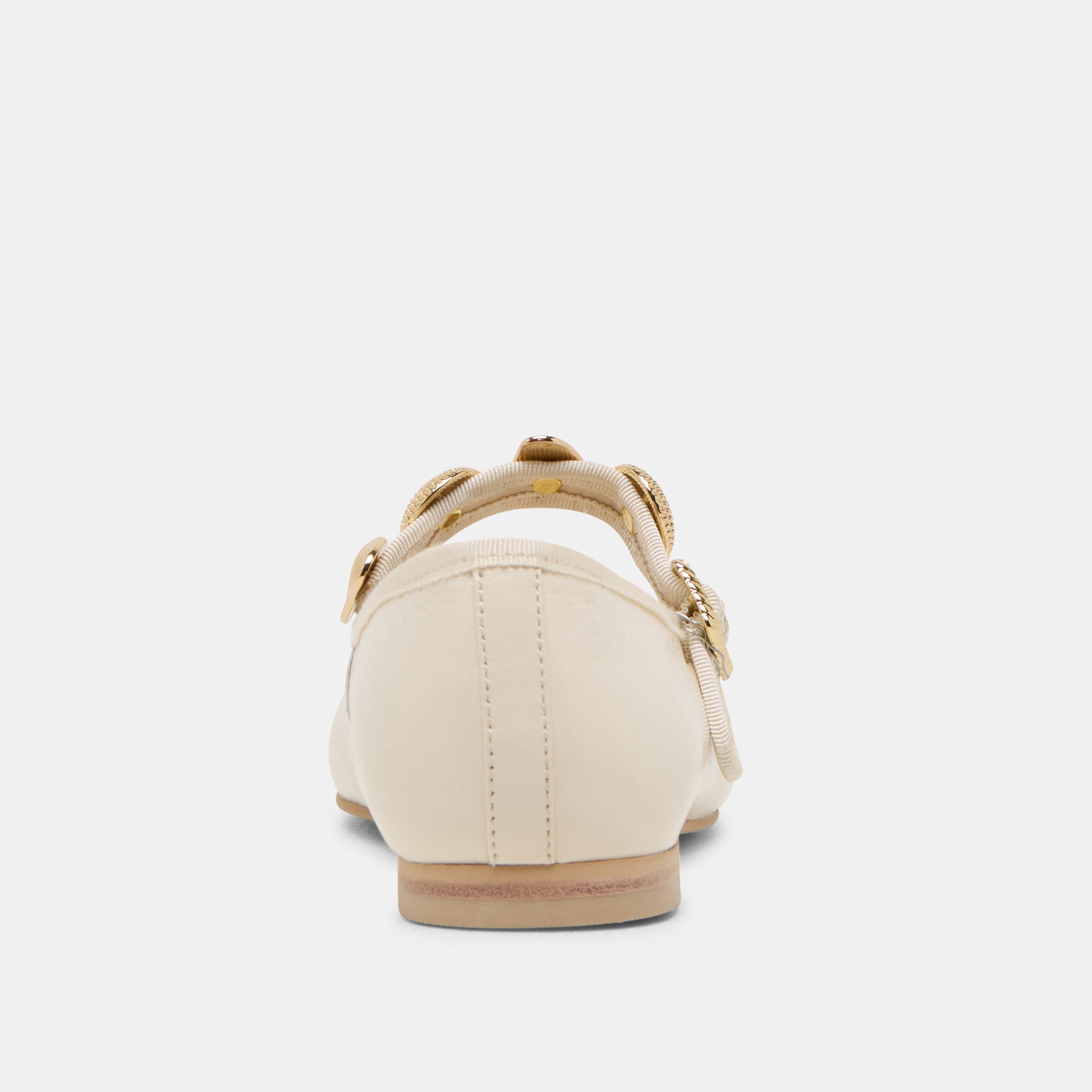 Dolce Vita SHOES | Relan Wide Off White Leather Ballet Flats