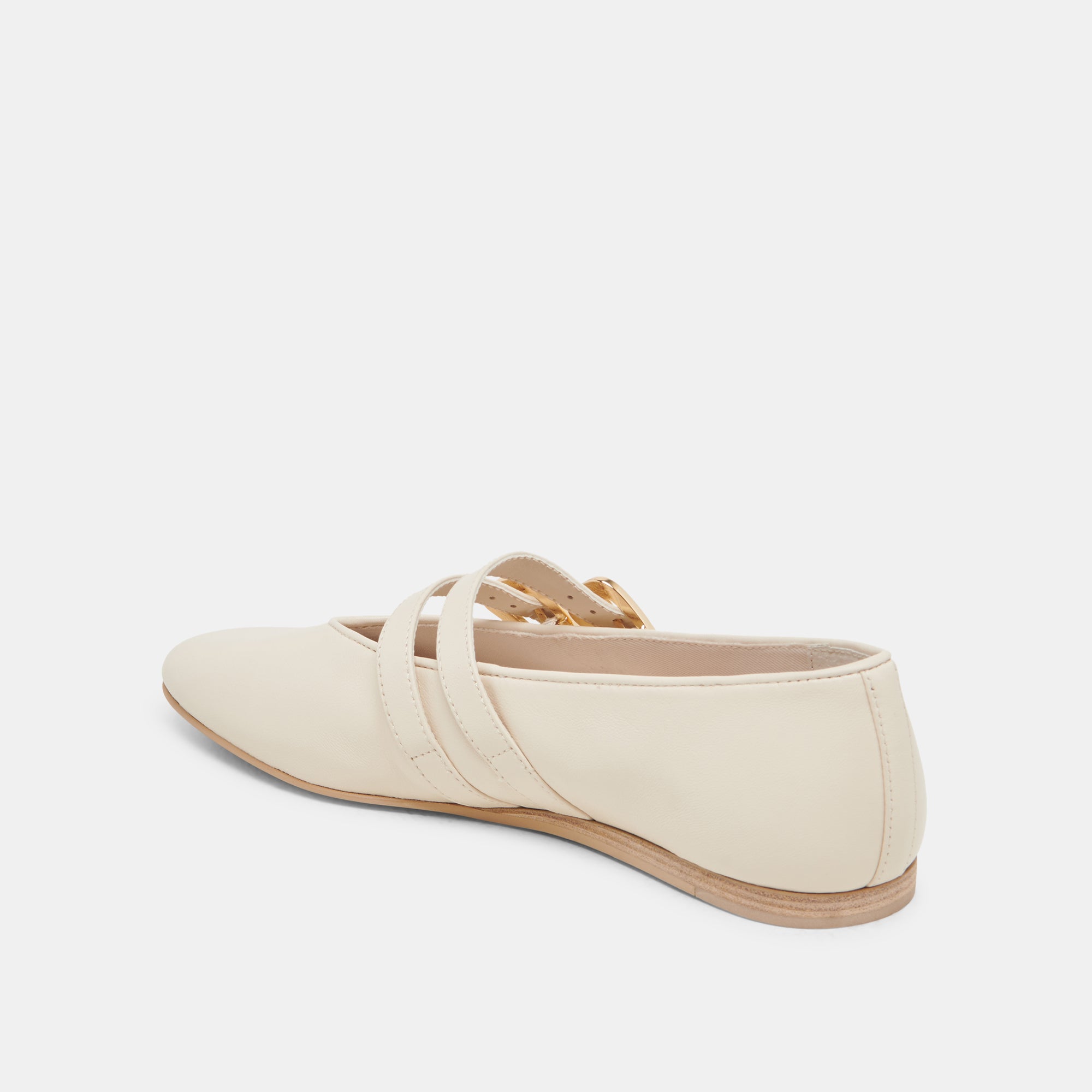 Dolce Vita SHOES | BAYLEE WIDE BALLET FLATS IVORY LEATHER
 – Dolce Vita