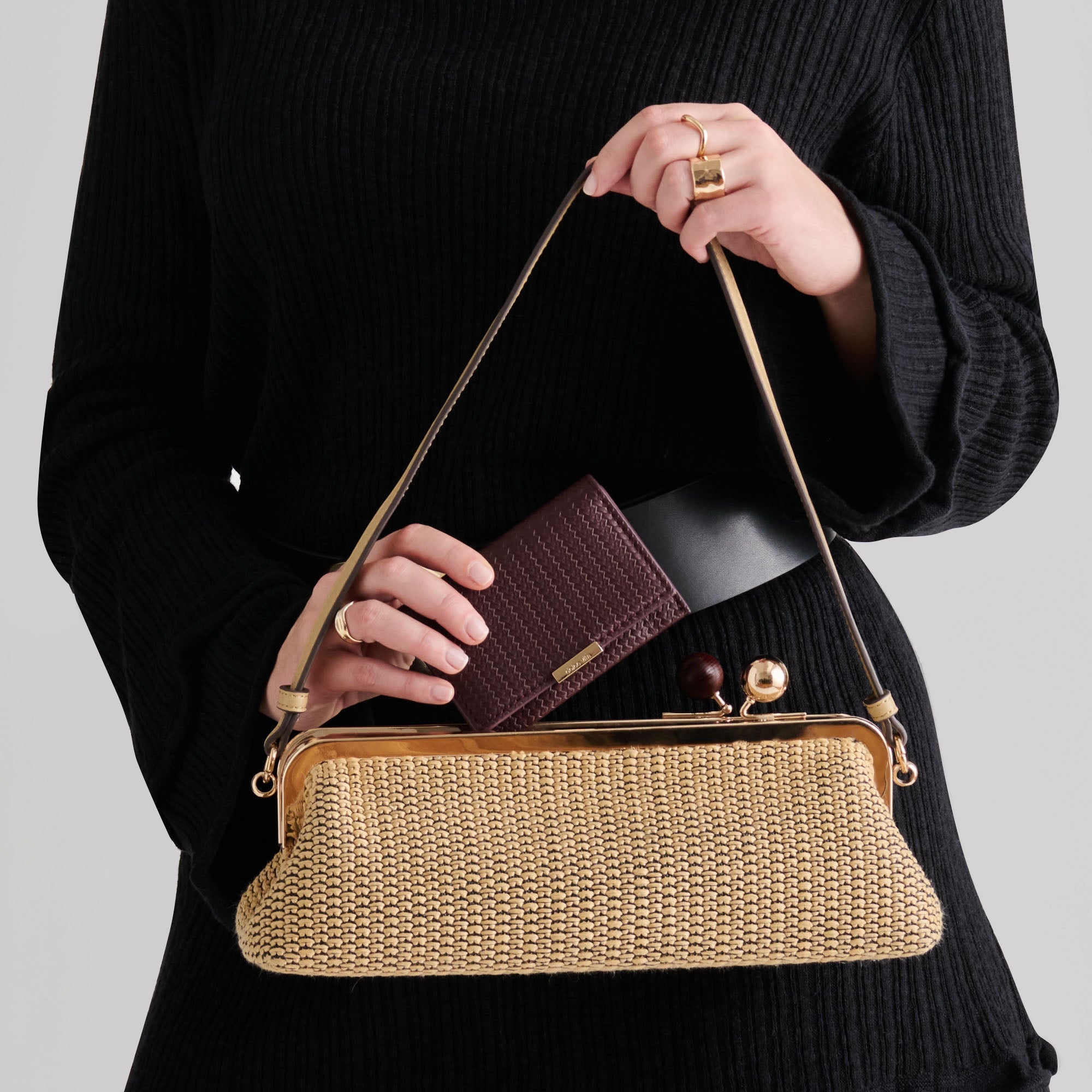 Dolce Vita HANDBAGS | Ambriaa Natural Raffia Shoulder Bag