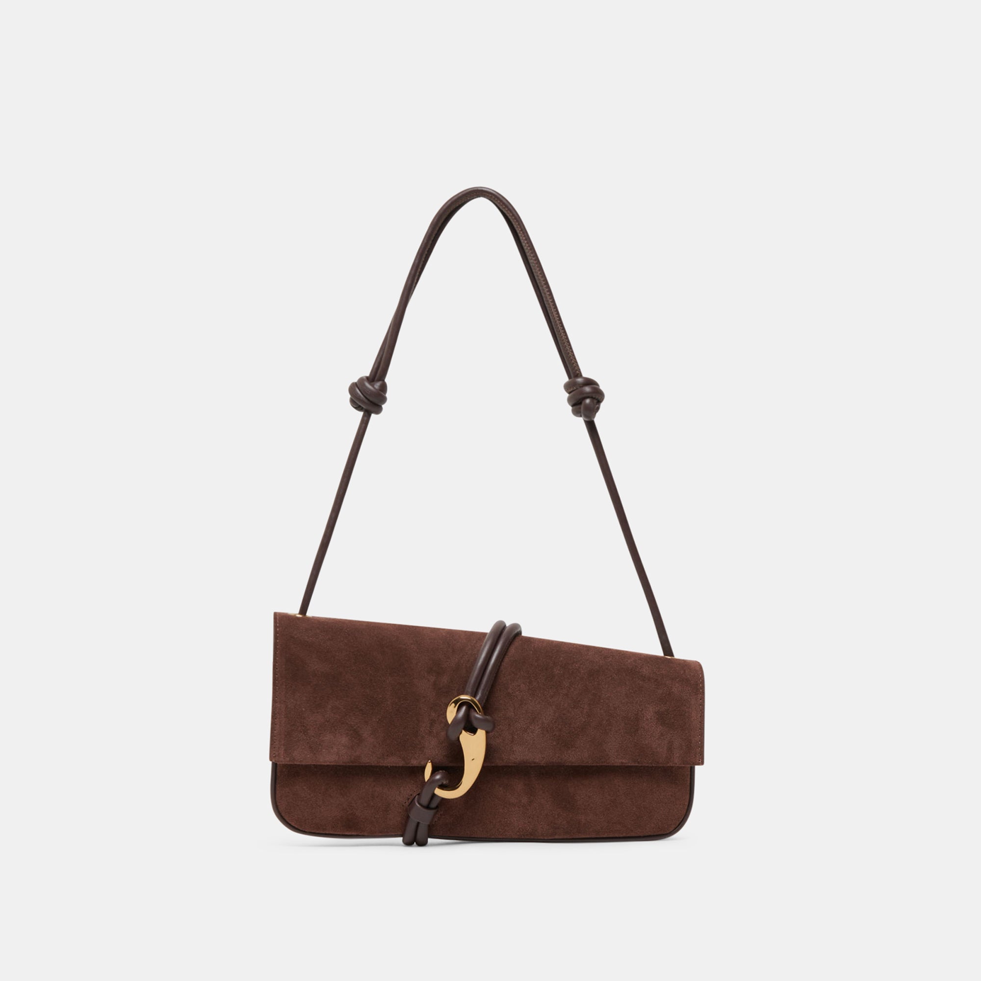 Dolce Vita HANDBAGS | Alice Chocolate Suede Shoulder Bag