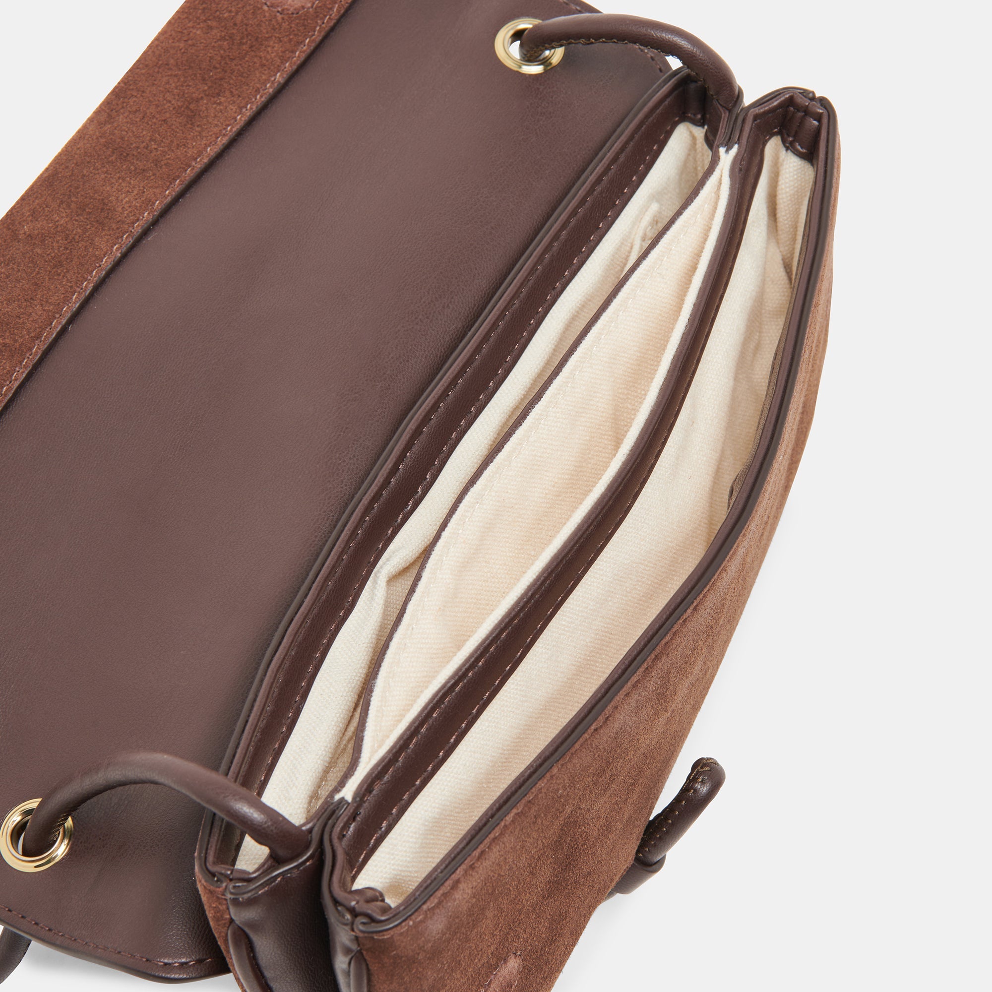 Dolce Vita HANDBAGS | Alice Chocolate Suede Shoulder Bag