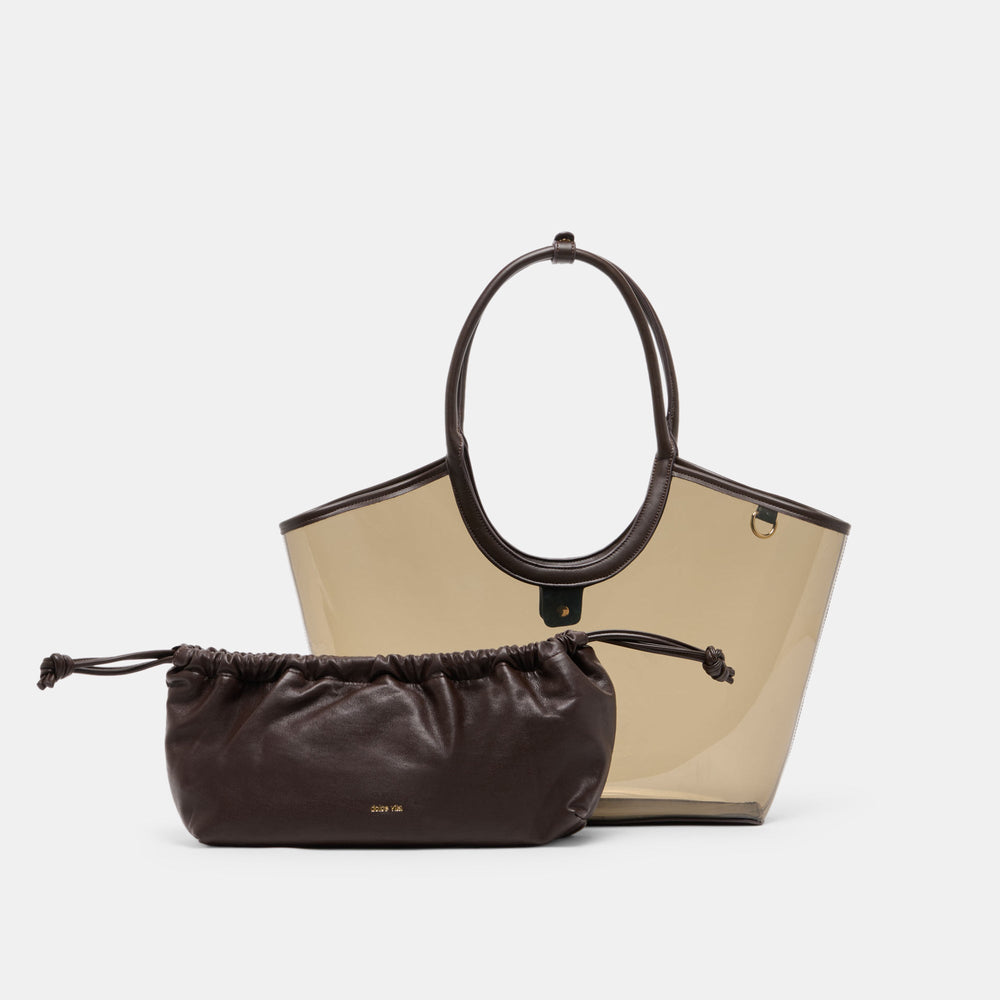 Dolce Vita HANDBAGS | GISELLE Smoke Jelly Tote Shoulder Bag