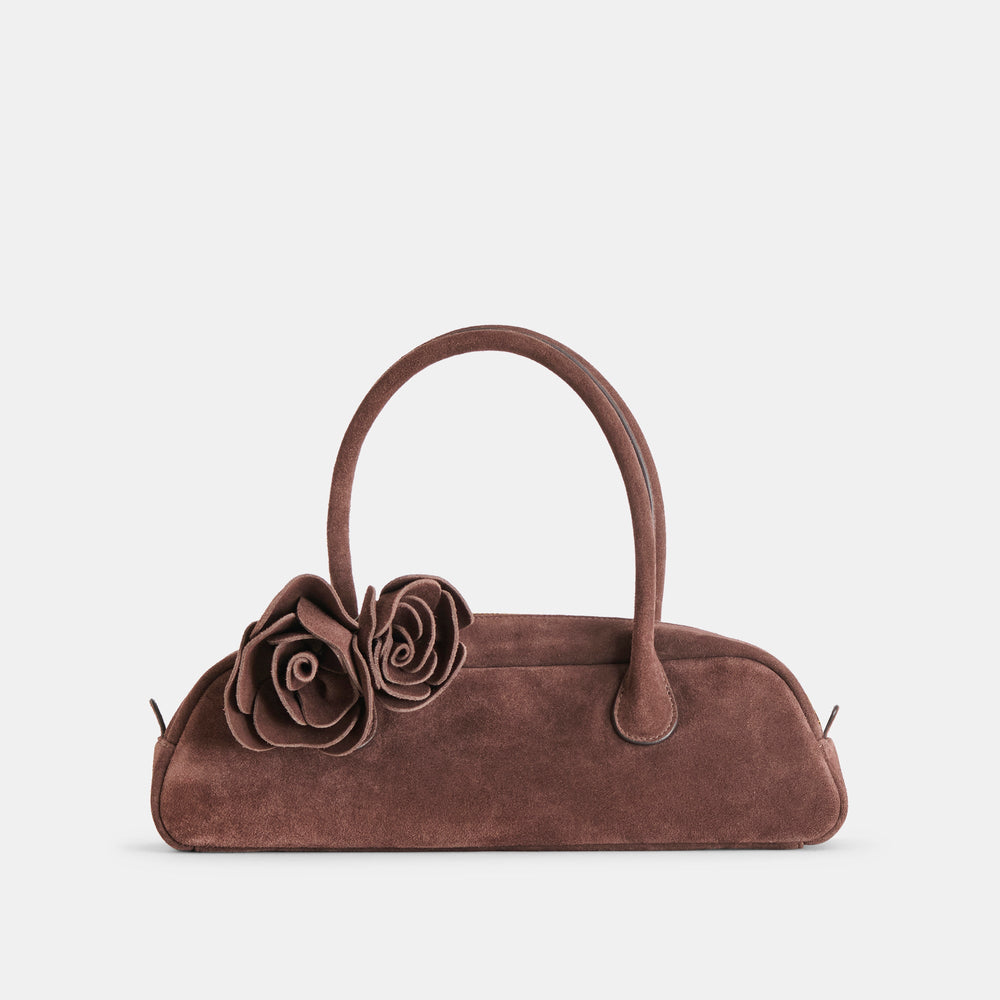 Dolce Vita HANDBAGS | Boracay Chocolate Suede Shoulder Bag