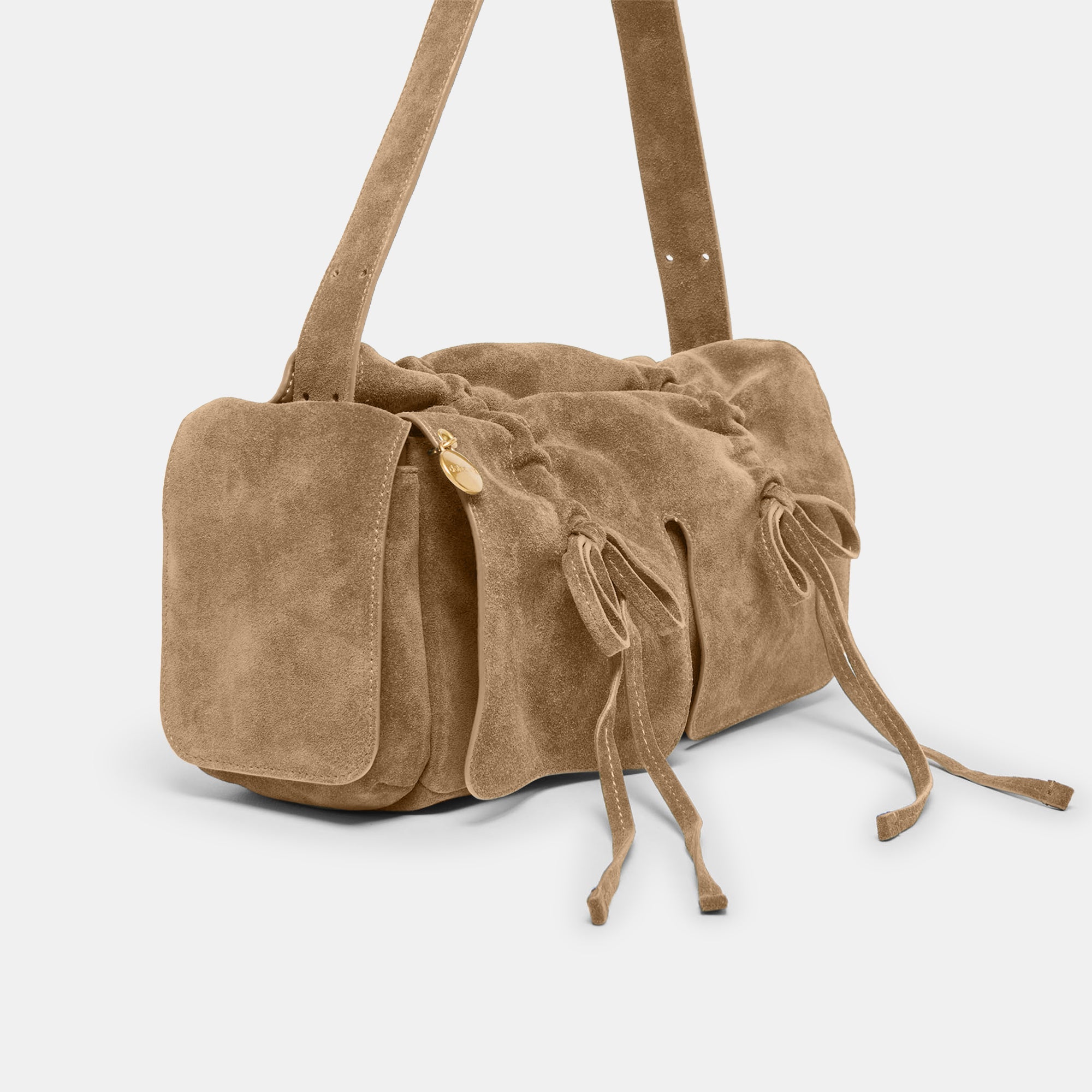 Dolce Vita HANDBAGS | Hudson Olive Suede Shoulder Bag