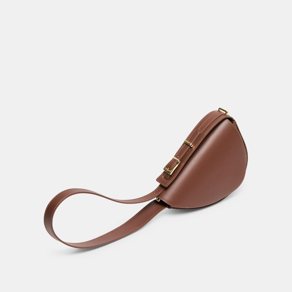 Dolce Vita HANDBAGS | Sabine Brown Leather Shoulder Bag