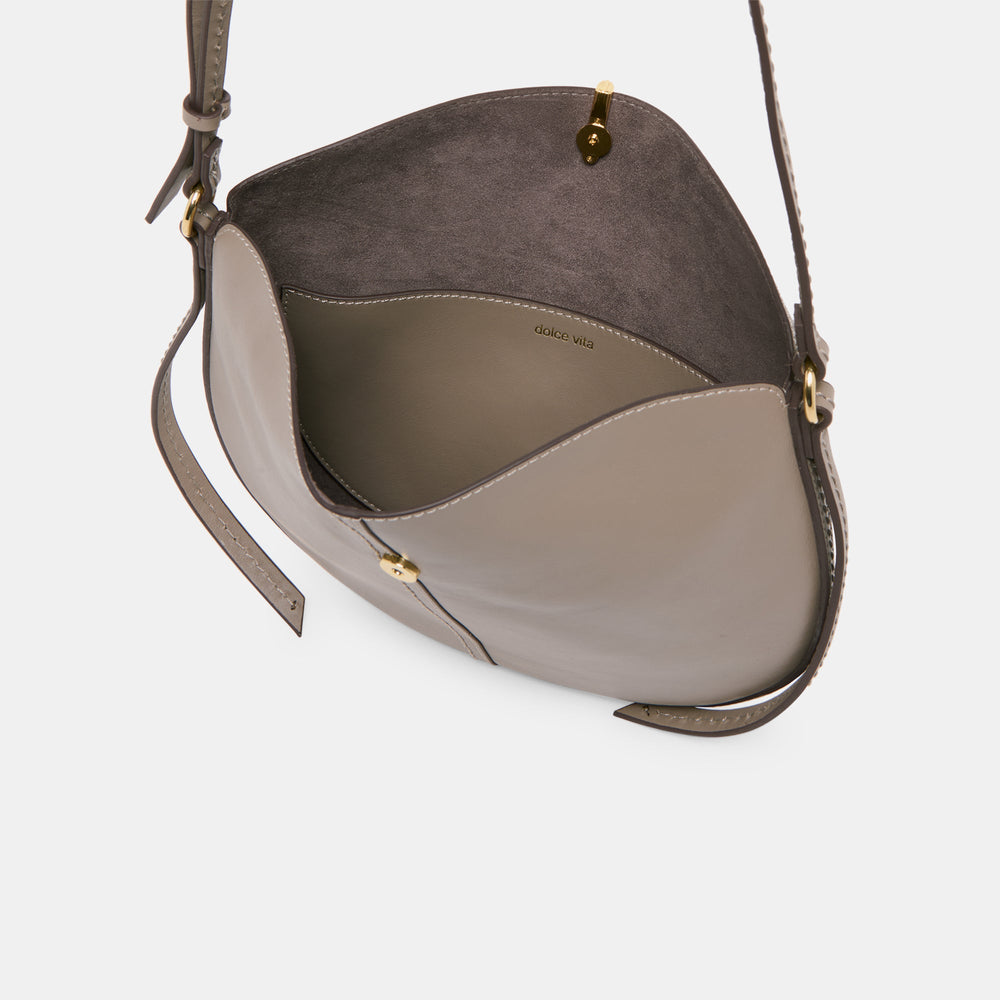 Dolce Vita HANDBAGS | Burano Grey Leather Crossbody