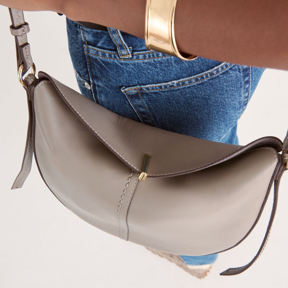 Dolce Vita HANDBAGS | Burano Grey Leather Crossbody