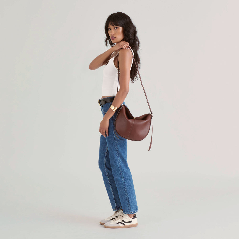Dolce Vita HANDBAGS | Burano Brown Leather Crossbody