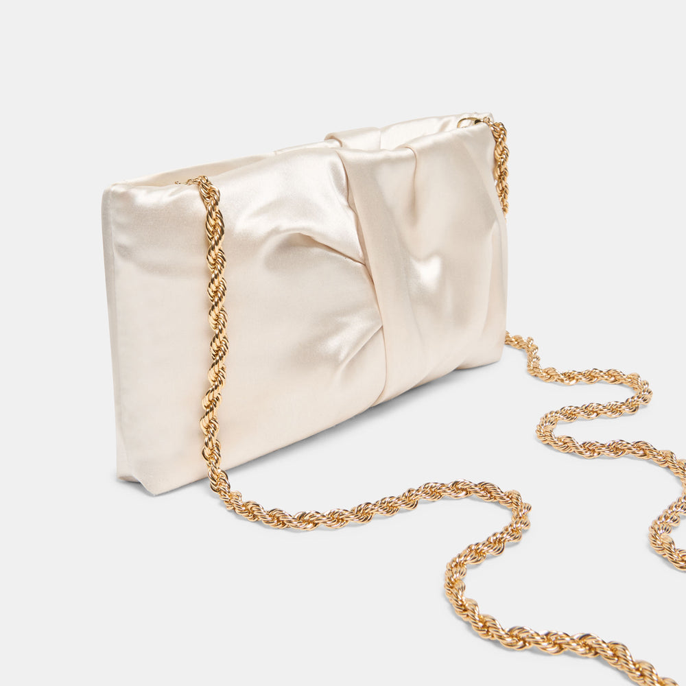 Dolce Vita HANDBAGS | Rozey White Satin Clutch