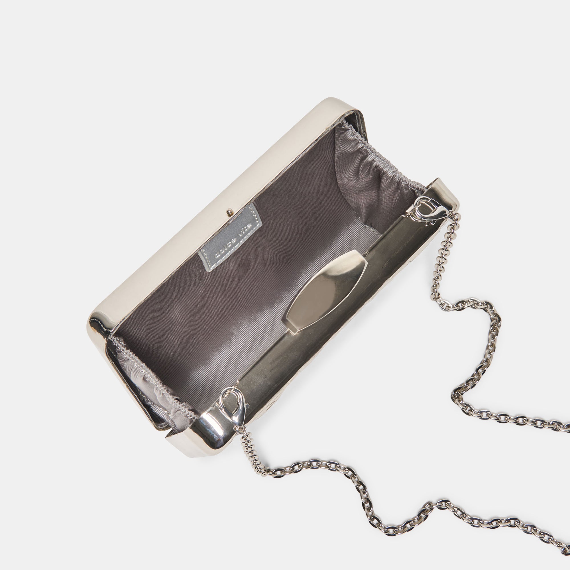 Dolce Vita HANDBAGS | Delia Silver Metal Clutch