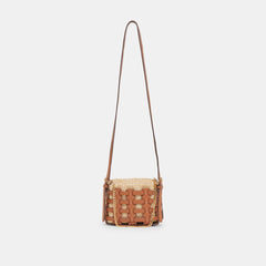 Dolce Vita HANDBAGS | CASSIS CROSSBODY SADDLE NATURAL RAFFIA
 – Dolce Vita