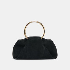 Dolce Vita HANDBAGS | Channing Black Suede Handbag