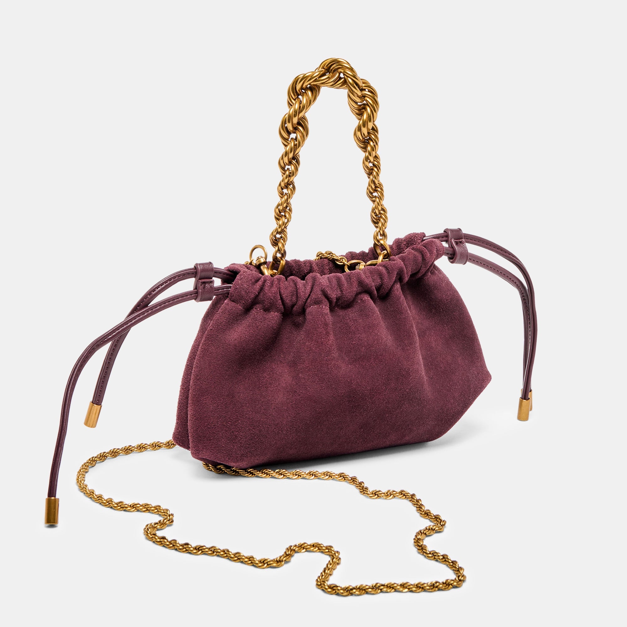 Dolce Vita HANDBAGS | Cleo Burgundy Suede Crossbody
